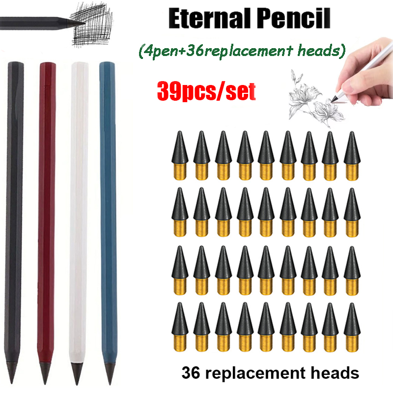 Writing Tools - Juego de 39 Lápices Metálicos Creativos