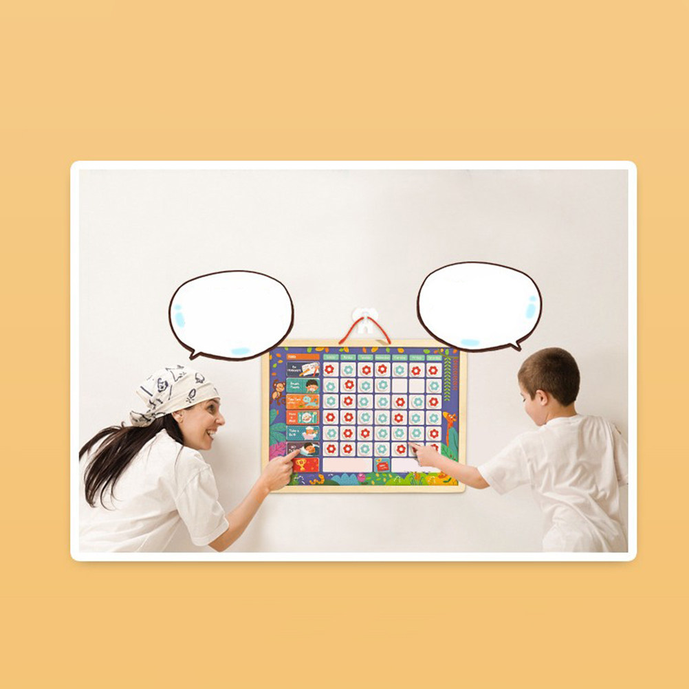 Kids Magnetic Reward Chart Board - Tabla de Responsabilidad Magnética Educativa para