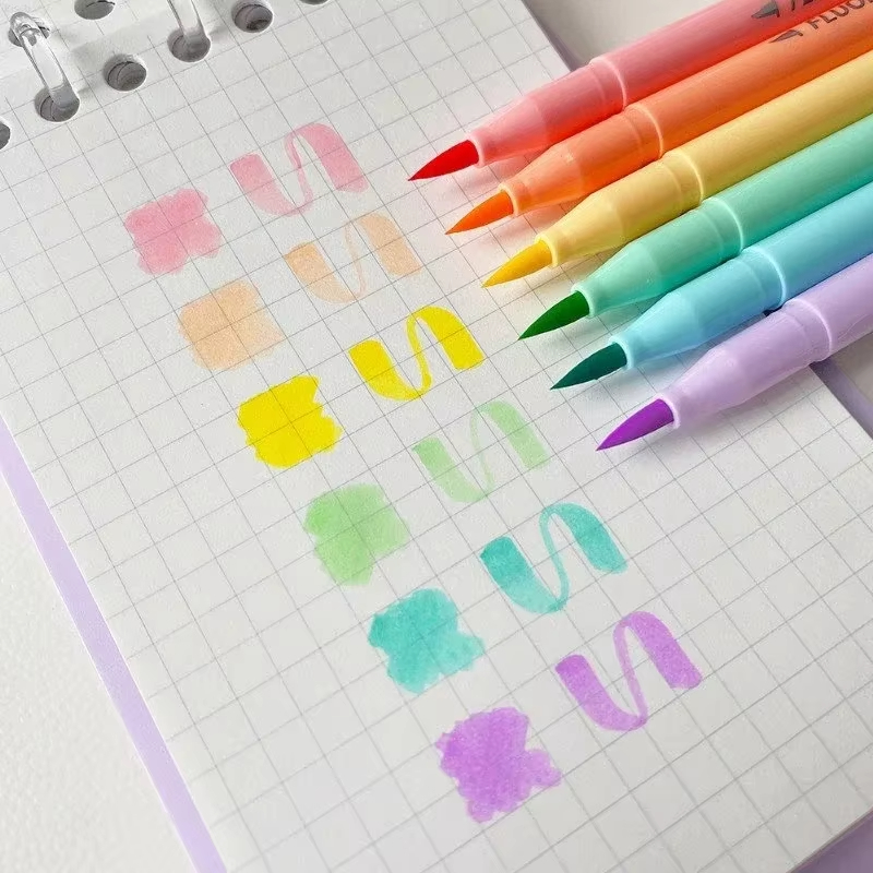 Juego de bolígrafos fluorescen - Pastel Highlighter Set Double Ended reseña y precio